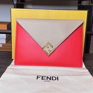 Fendi FF Diamonds Flat Pouch